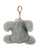 Celine Faux Fur and Leather Bag Charm