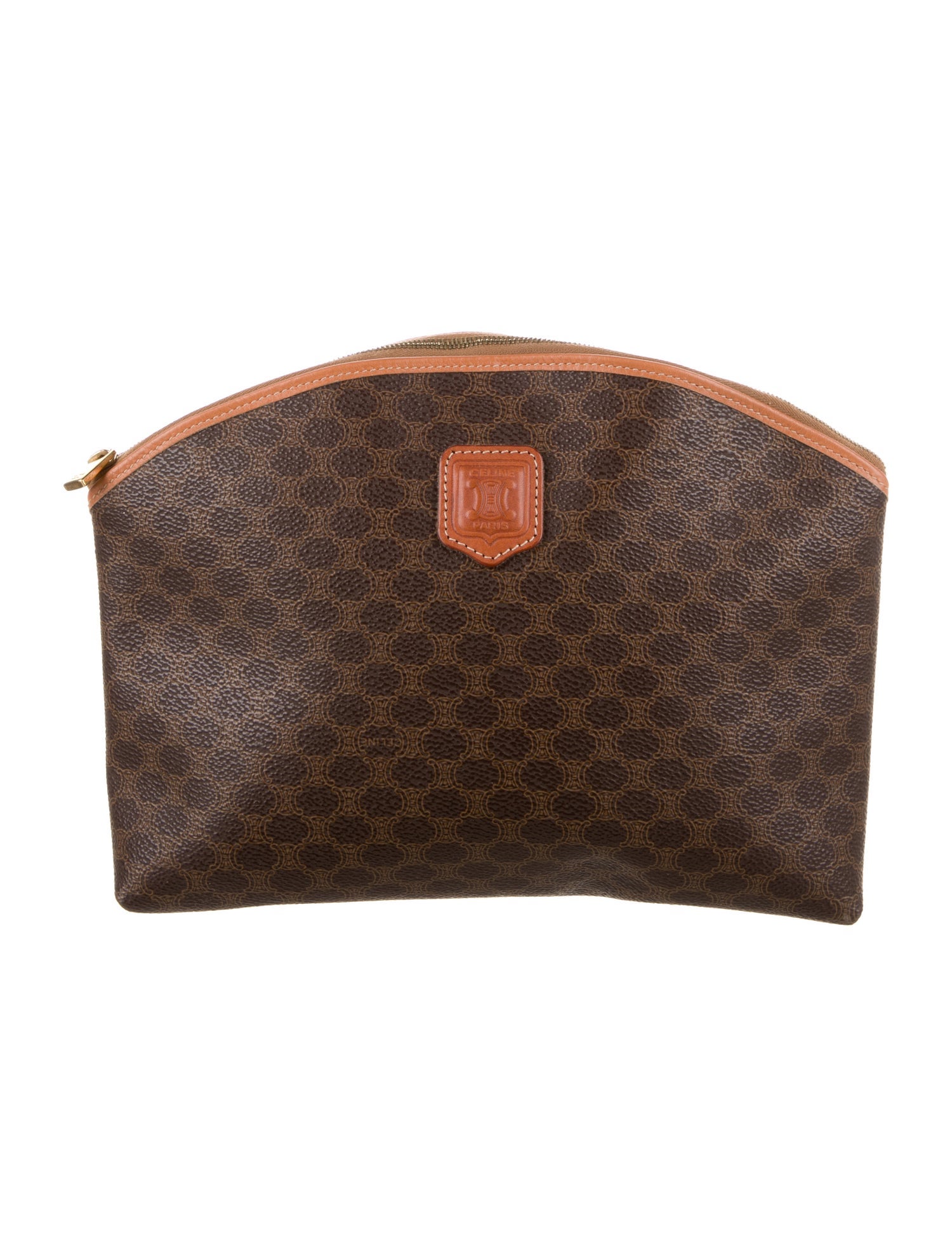 Celine Coated Canvas Cosmetic Bag