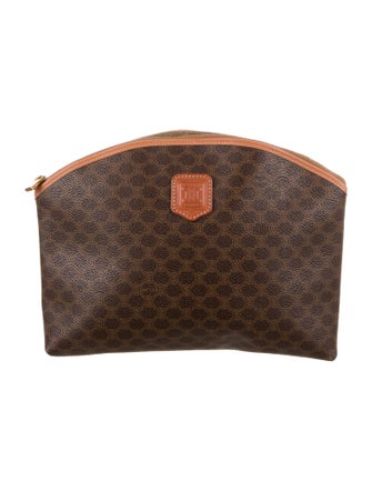 Celine Coated Canvas Cosmetic Bag