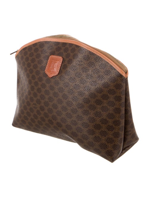 Celine Coated Canvas Cosmetic Bag