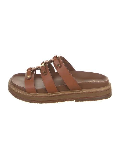 Celine Leather Slingback Sandals