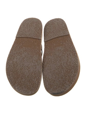 Celine Leather Slingback Sandals