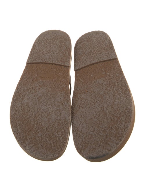 Celine Leather Slingback Sandals