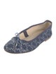 Celine Denim Printed Ballet Flats