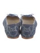 Celine Denim Printed Ballet Flats