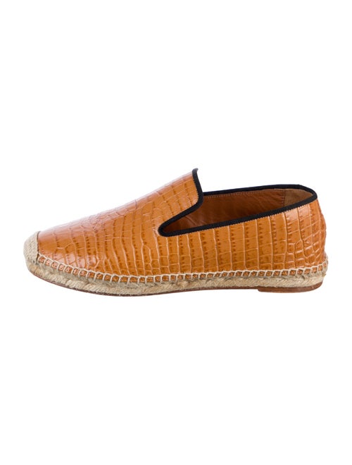 Celine Crocodile Animal Print Espadrilles