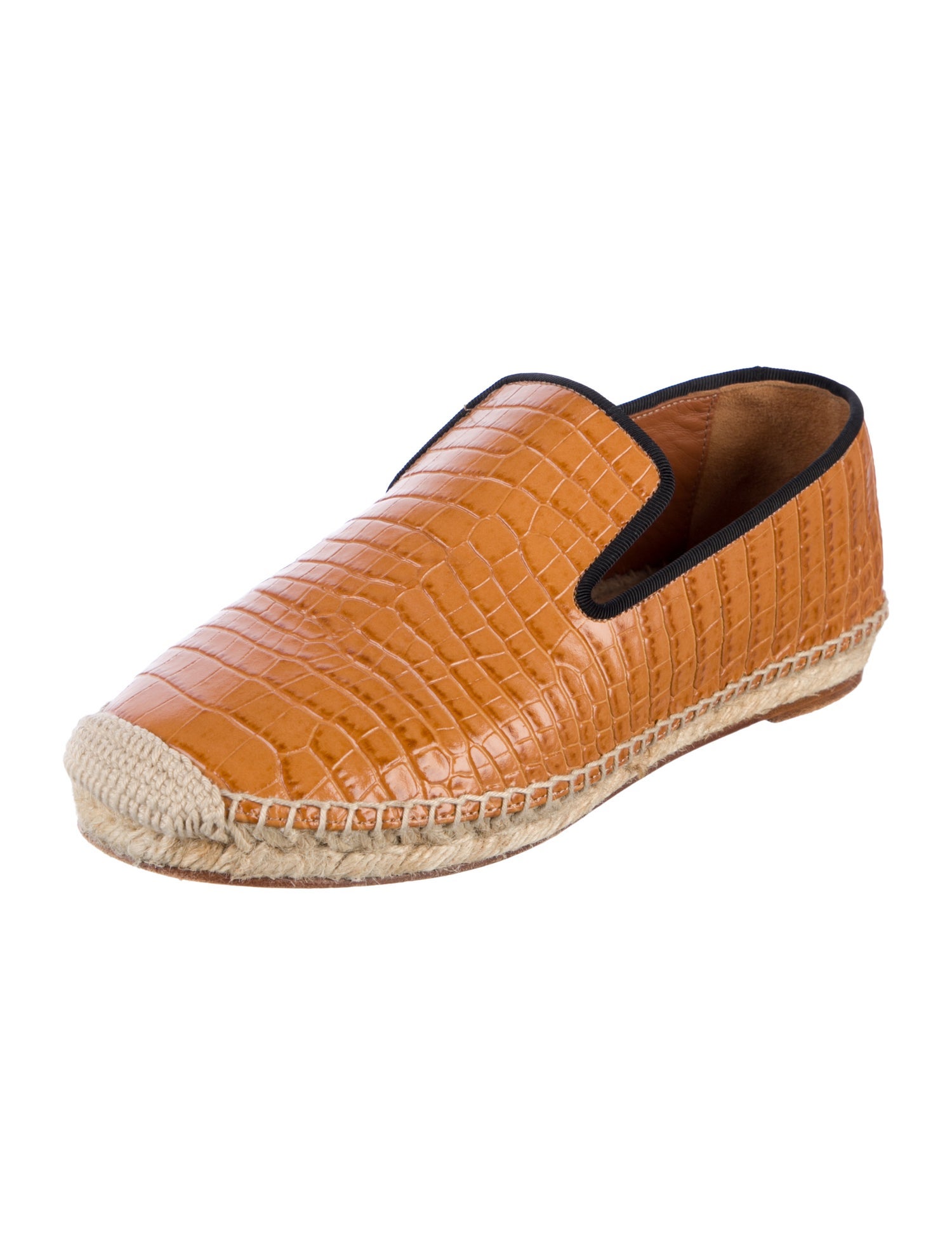 Celine Crocodile Animal Print Espadrilles