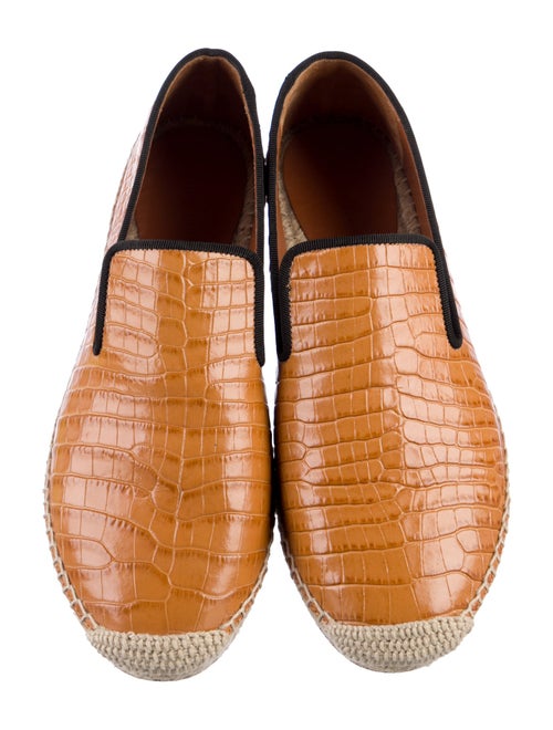 Celine Crocodile Animal Print Espadrilles