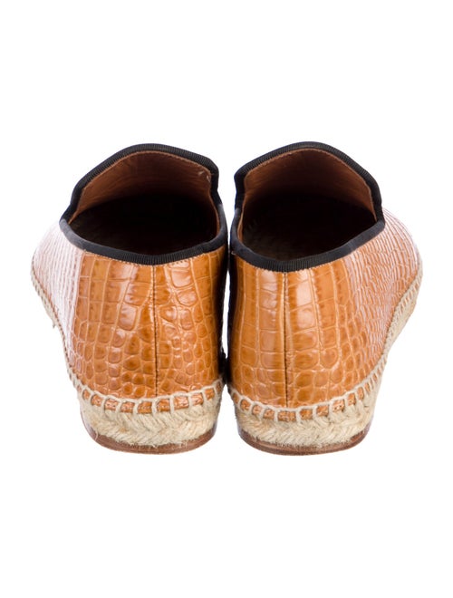 Celine Crocodile Animal Print Espadrilles