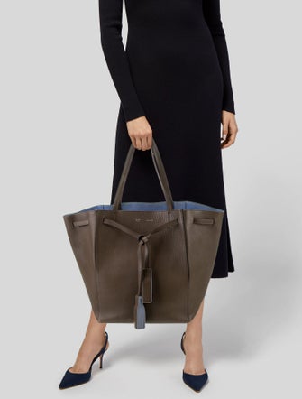 Celine Leather Cabas Phantom w/Belt