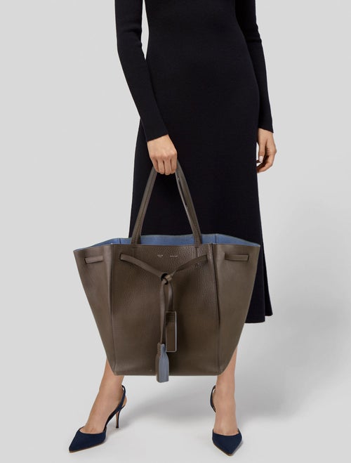 Celine Leather Cabas Phantom w/Belt