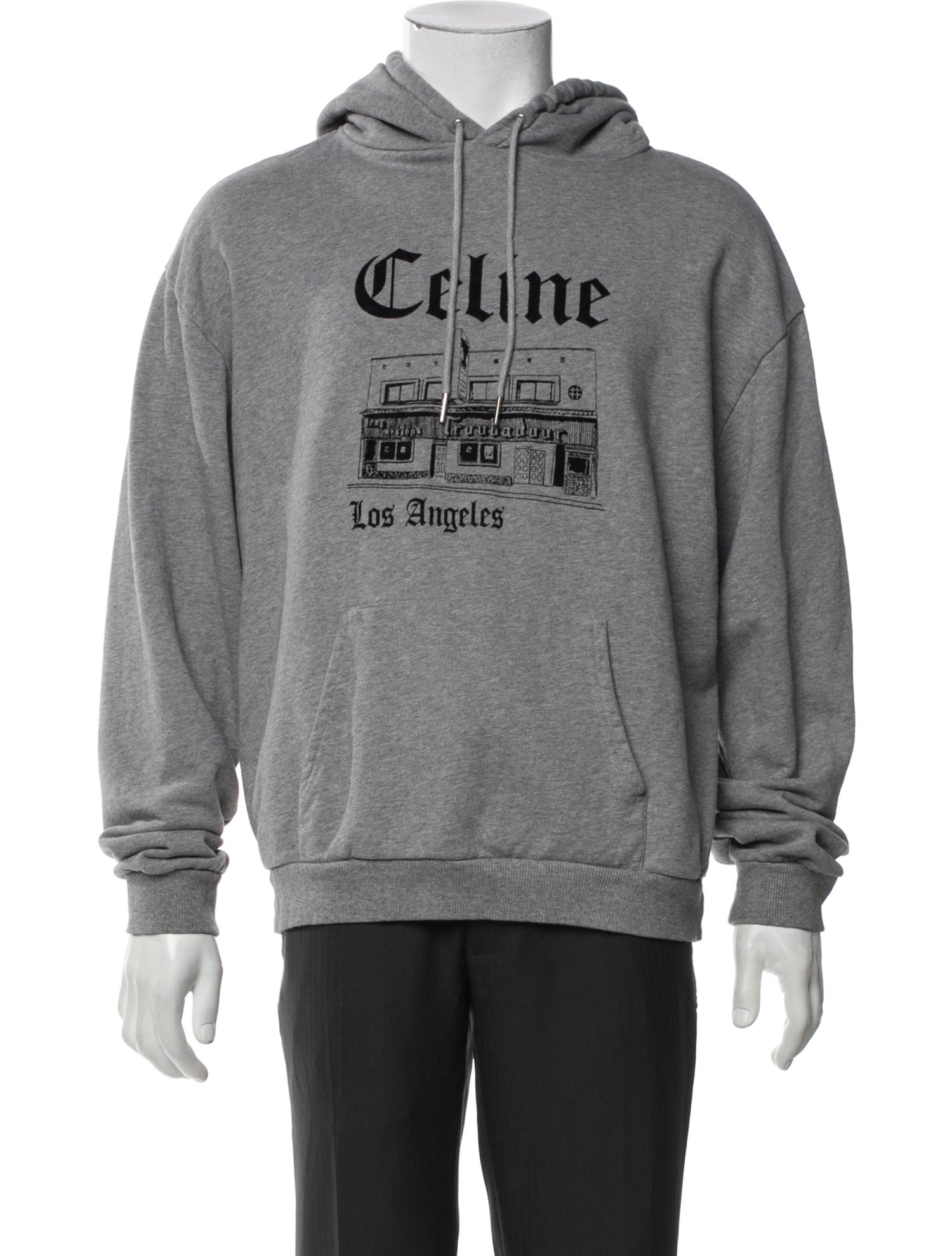 Celine Graphic Print Crew Neck Hoodie