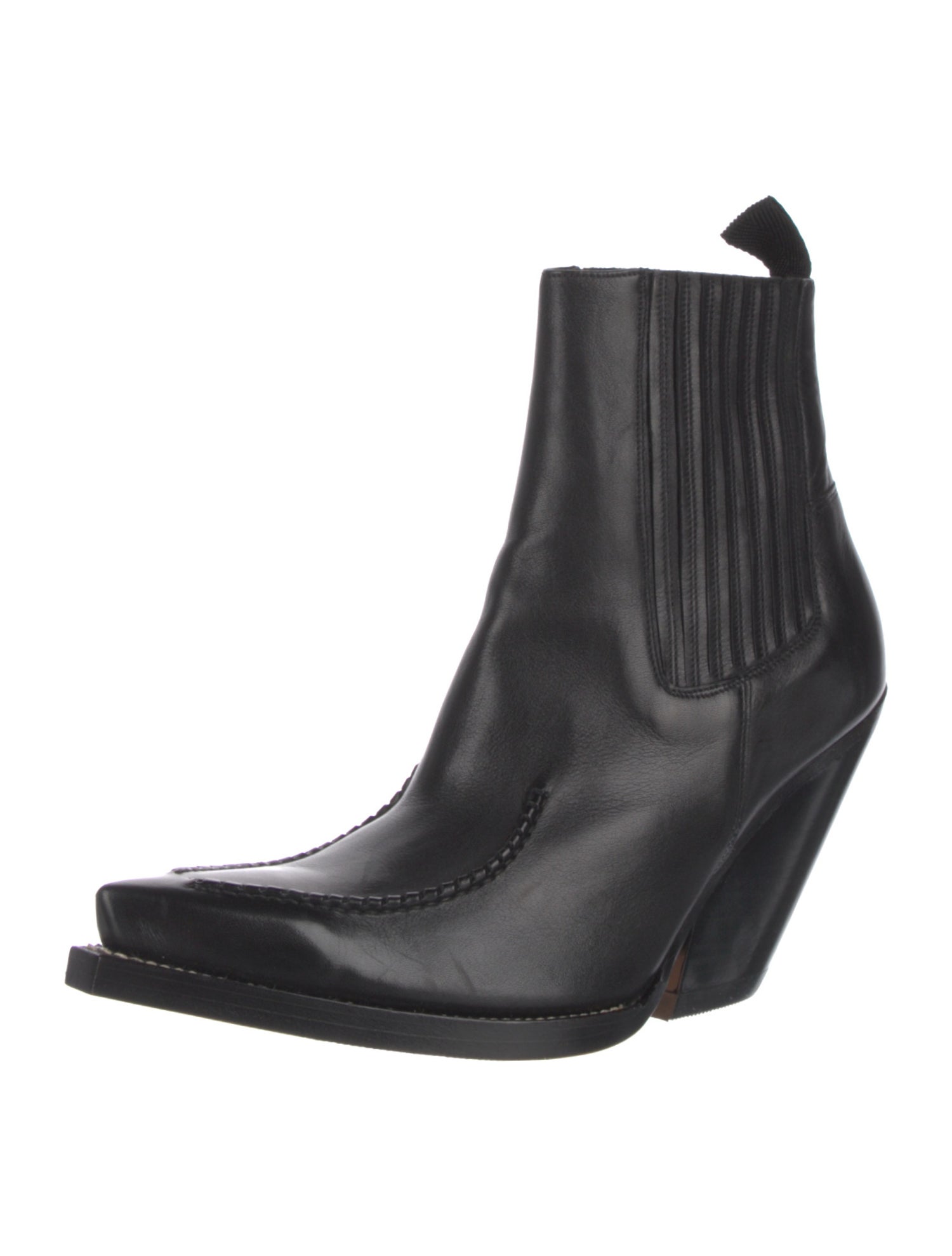 Celine Leather Western Boots