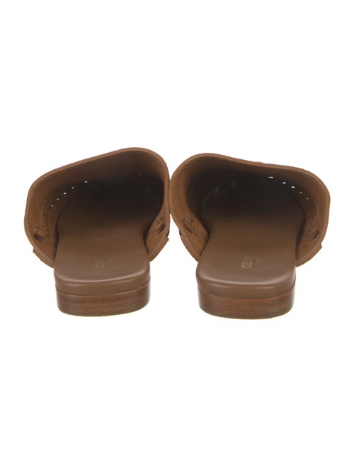 Celine Triomphe Suede Mules