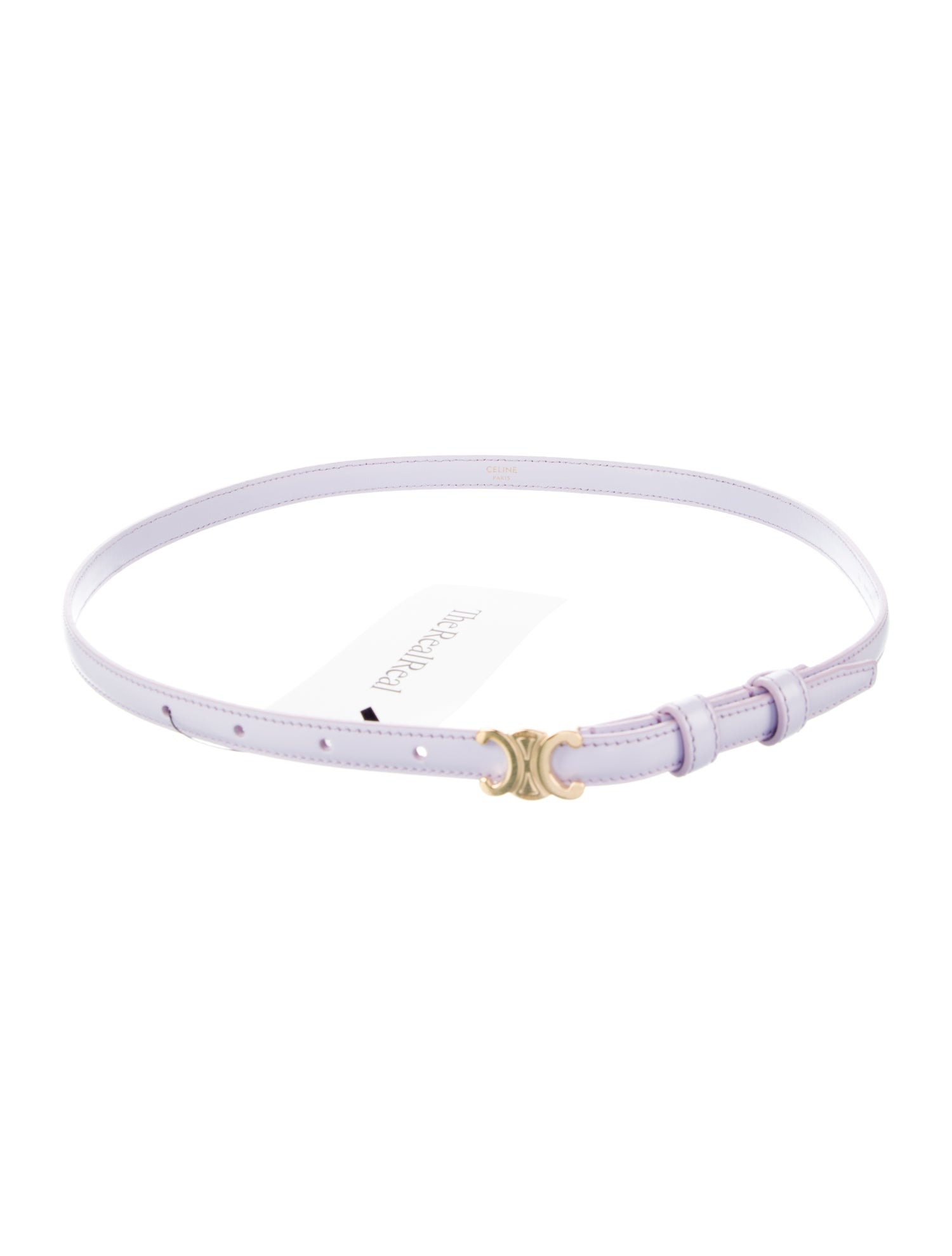 Celine Skinny Patent Leather Belt