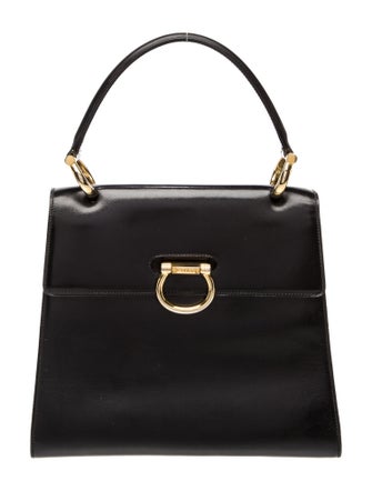 Celine Leather Top Handle Bag