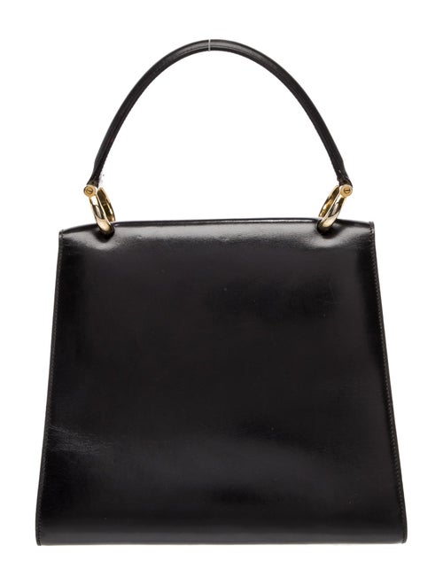Celine Leather Top Handle Bag