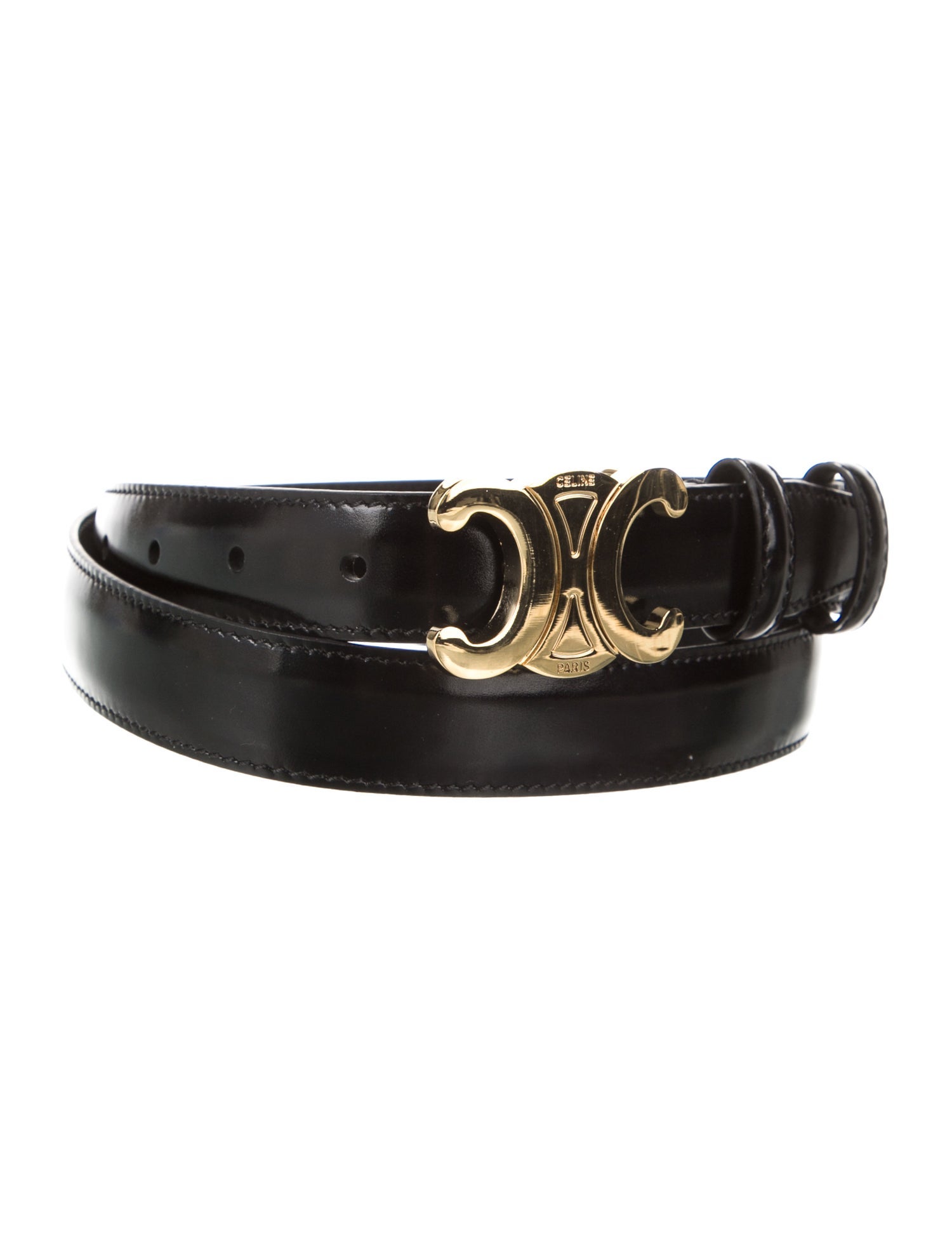 Celine Triomphe Skinny Belt