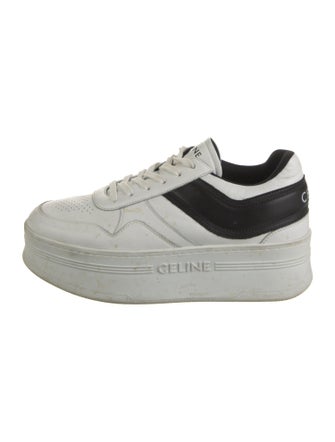 Celine Leather Lasercut Accents Sneakers