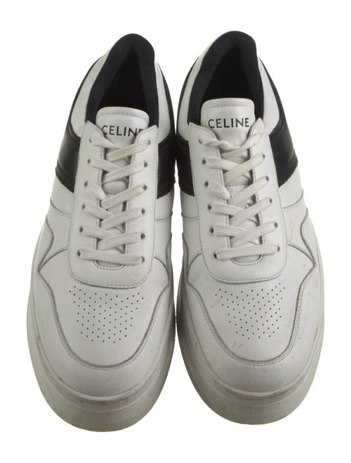 Celine Leather Lasercut Accents Sneakers