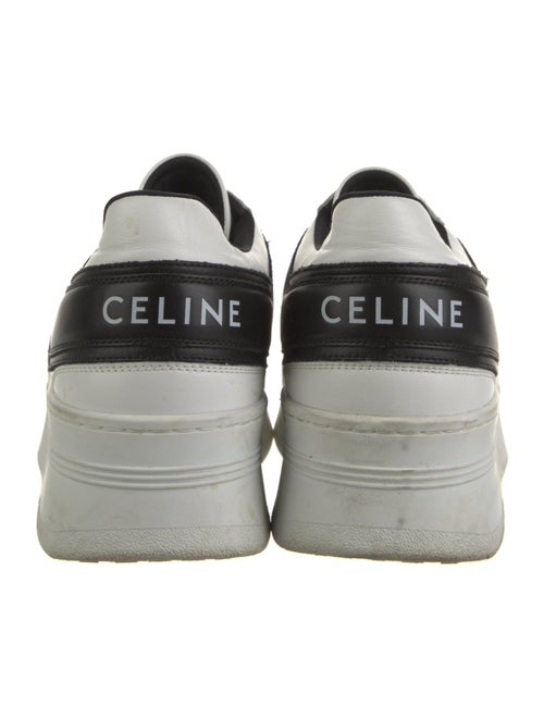 Celine Leather Lasercut Accents Sneakers
