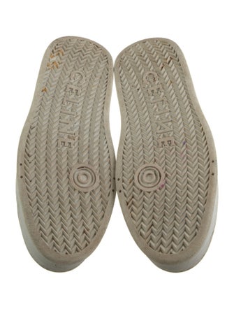 Celine Leather Lasercut Accents Sneakers