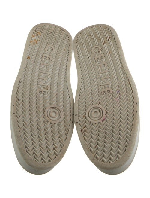 Celine Leather Lasercut Accents Sneakers