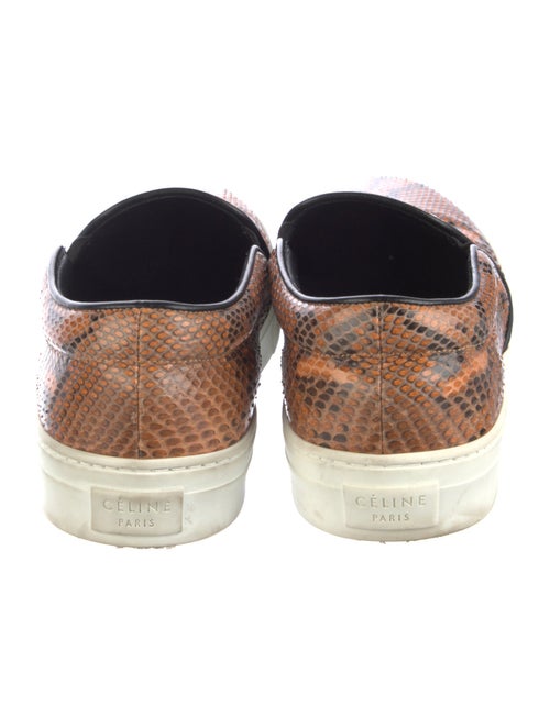 Celine Snakeskin Animal Print Sneakers