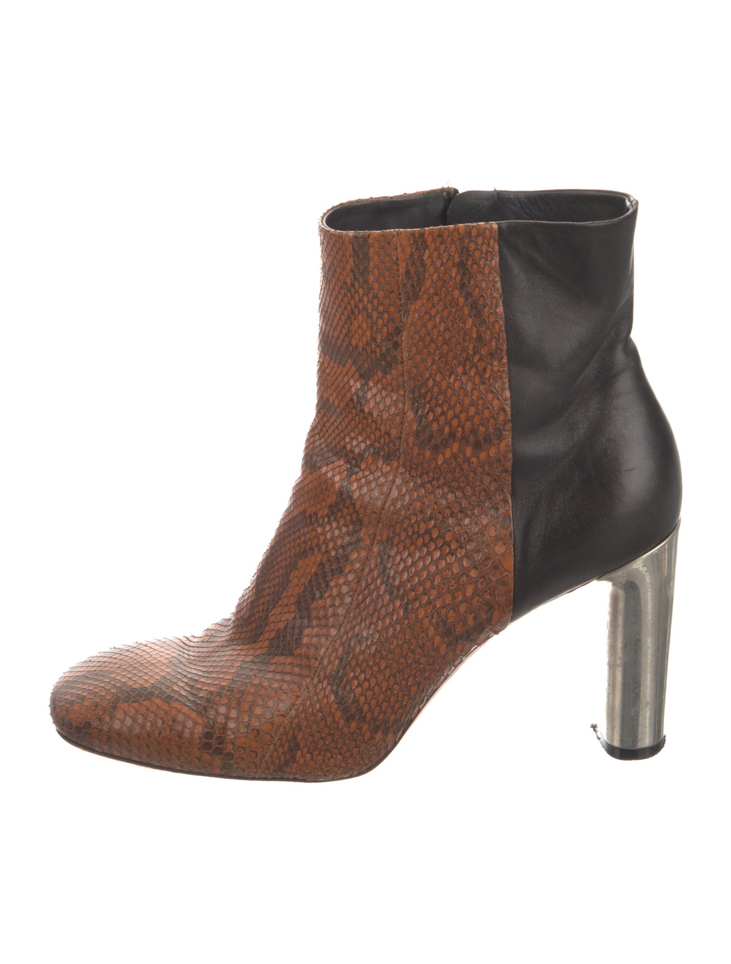 Celine Snakeskin Animal Print Boots