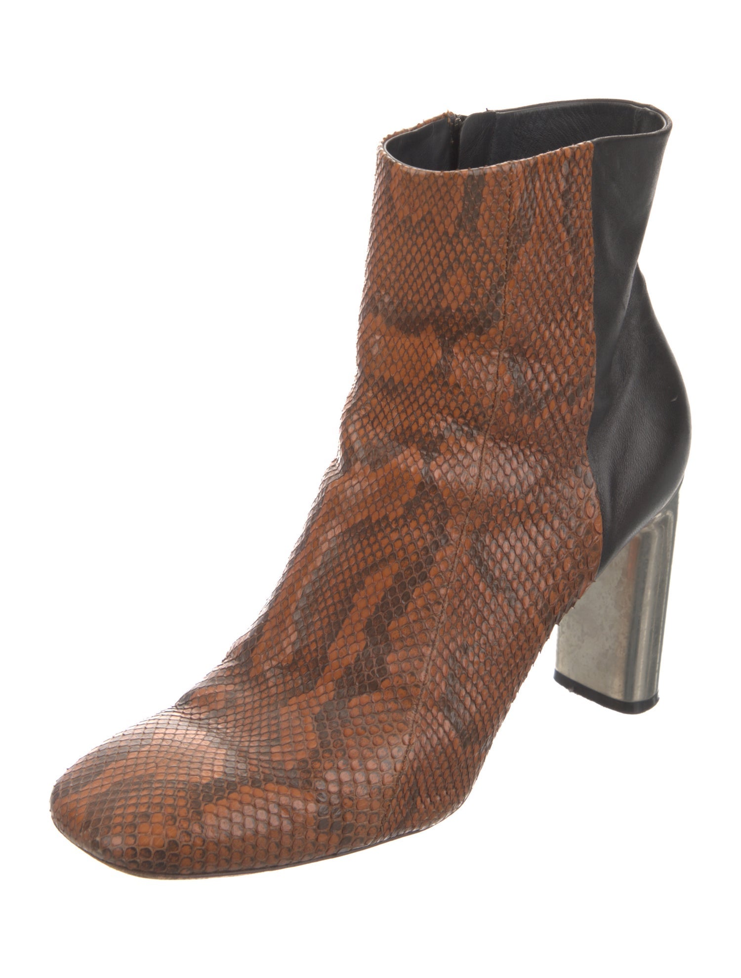 Celine Snakeskin Animal Print Boots