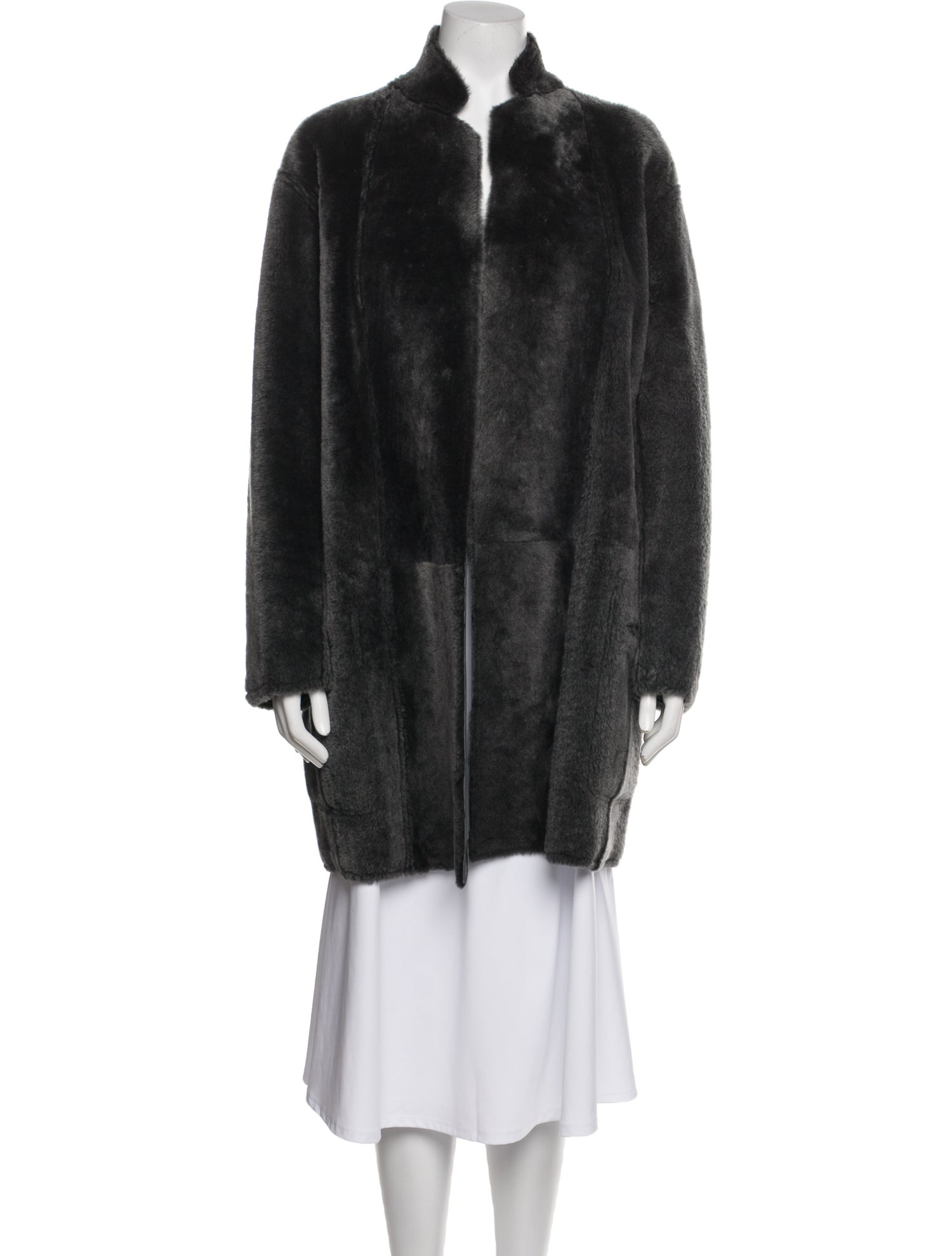 Celine Shearling Faux Fur Coat