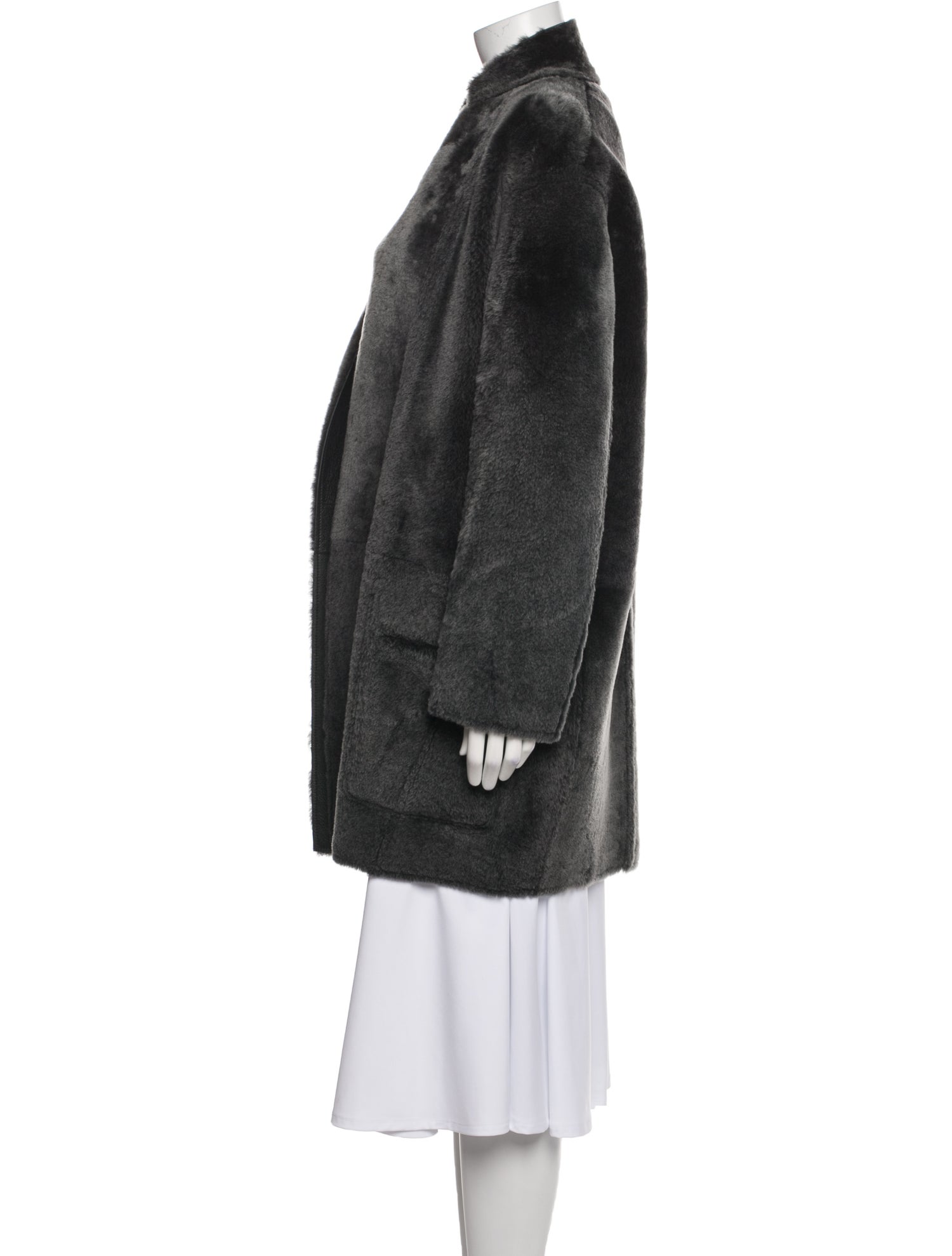Celine Shearling Faux Fur Coat