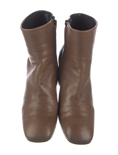 Celine Leather Colorblock Pattern Boots