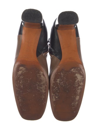 Celine Leather Colorblock Pattern Boots