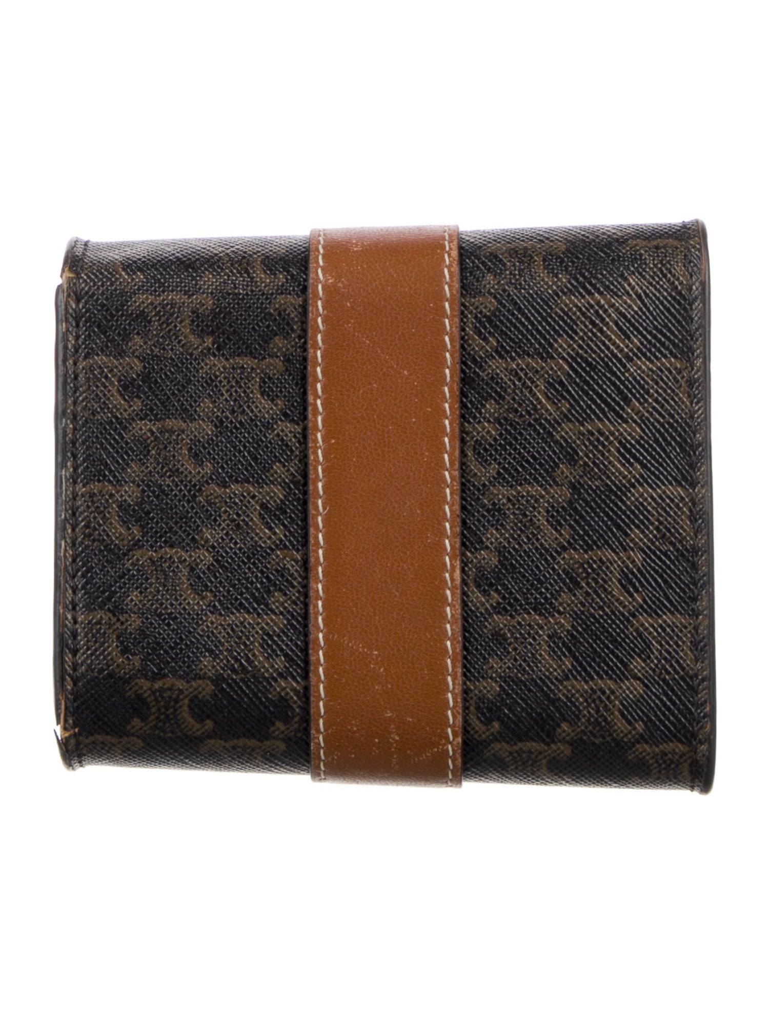 Celine 2021 SMALL TRIFOLD TRIOMPHE CANVAS Compact Wallet