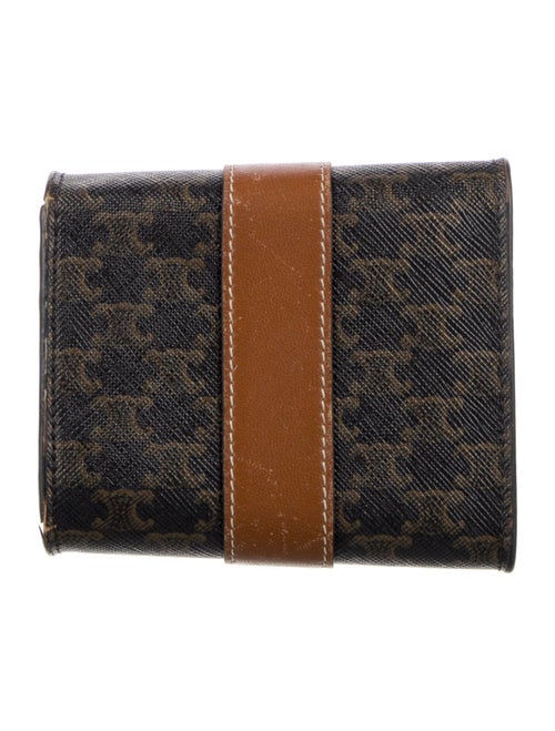 Celine 2021 SMALL TRIFOLD TRIOMPHE CANVAS Compact Wallet