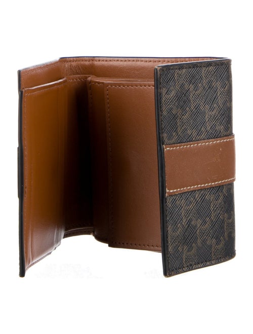 Celine 2021 SMALL TRIFOLD TRIOMPHE CANVAS Compact Wallet