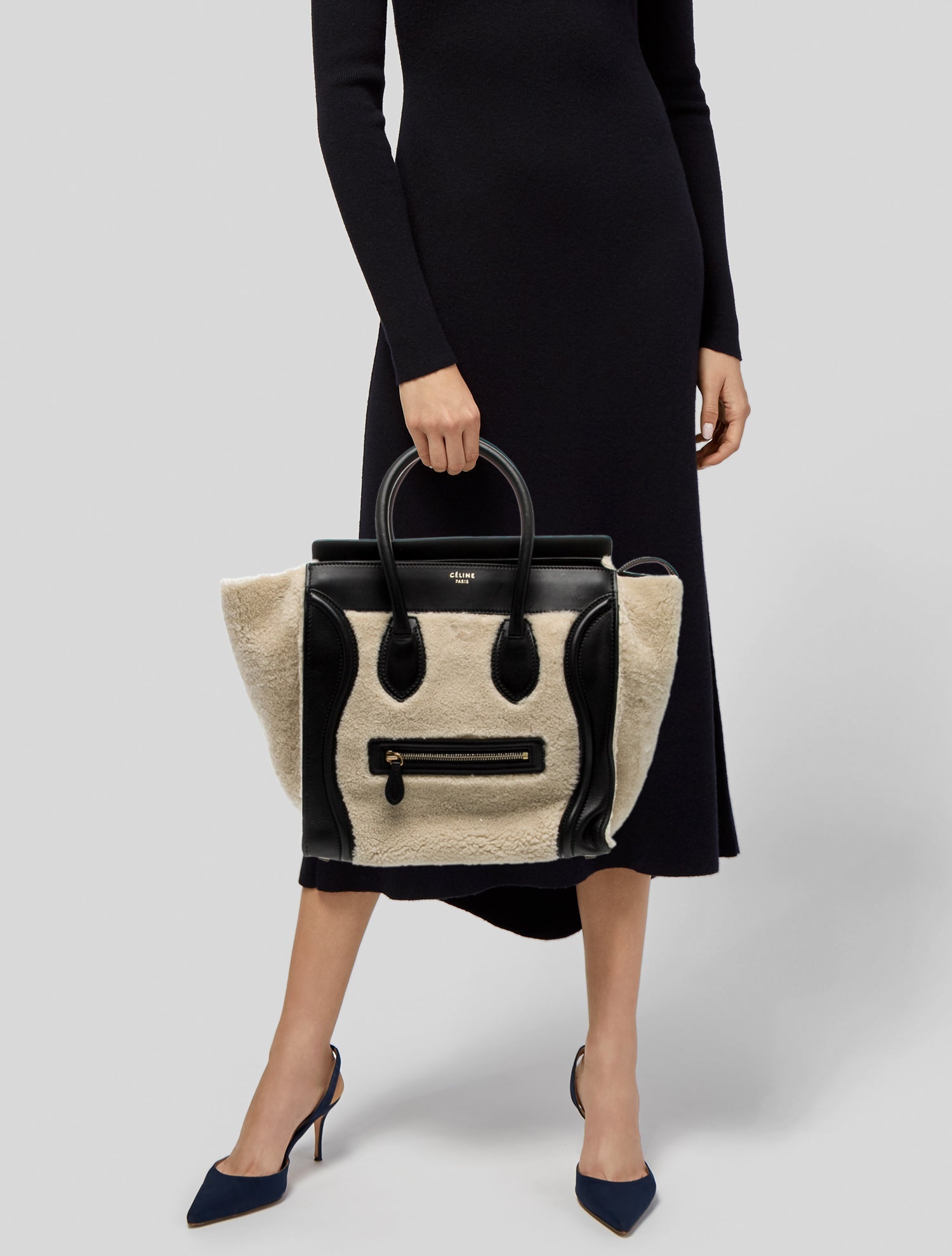 Celine Leather Luggage Mini