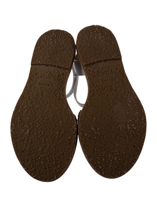 Celine Raffia Embroidered Accent Gladiator Sandals