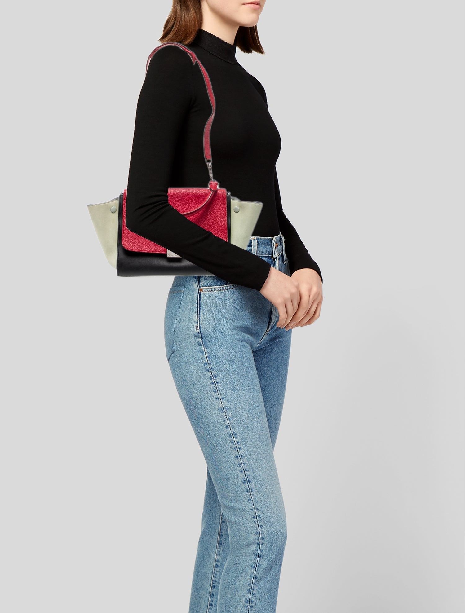 Celine Leather Trapeze Small