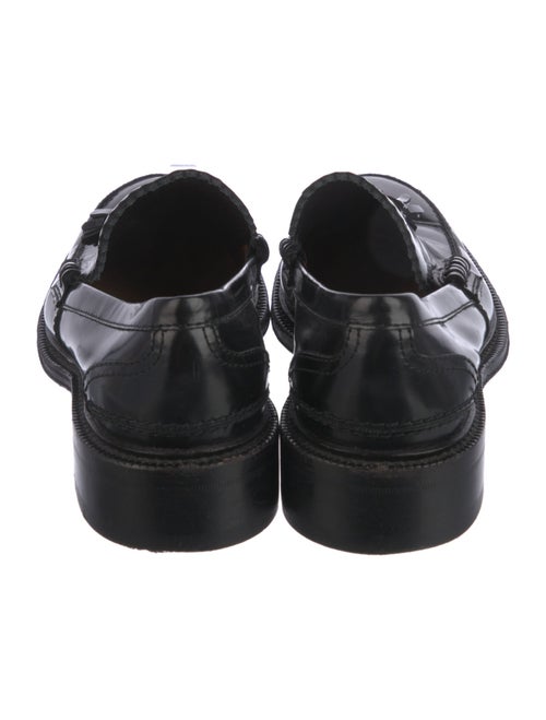 Celine Leather Tassel Accents Loafers