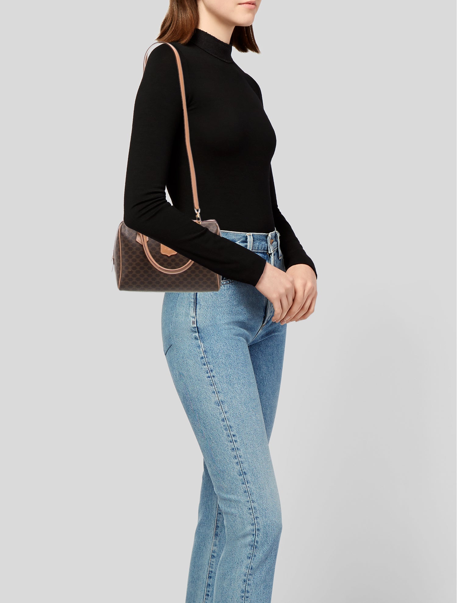 Celine Macadam Top Handle Bag Vintage