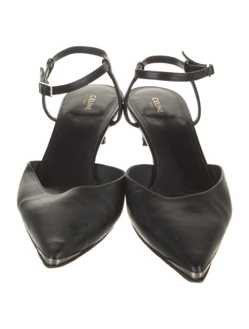 Celine Leather Slingback Pumps