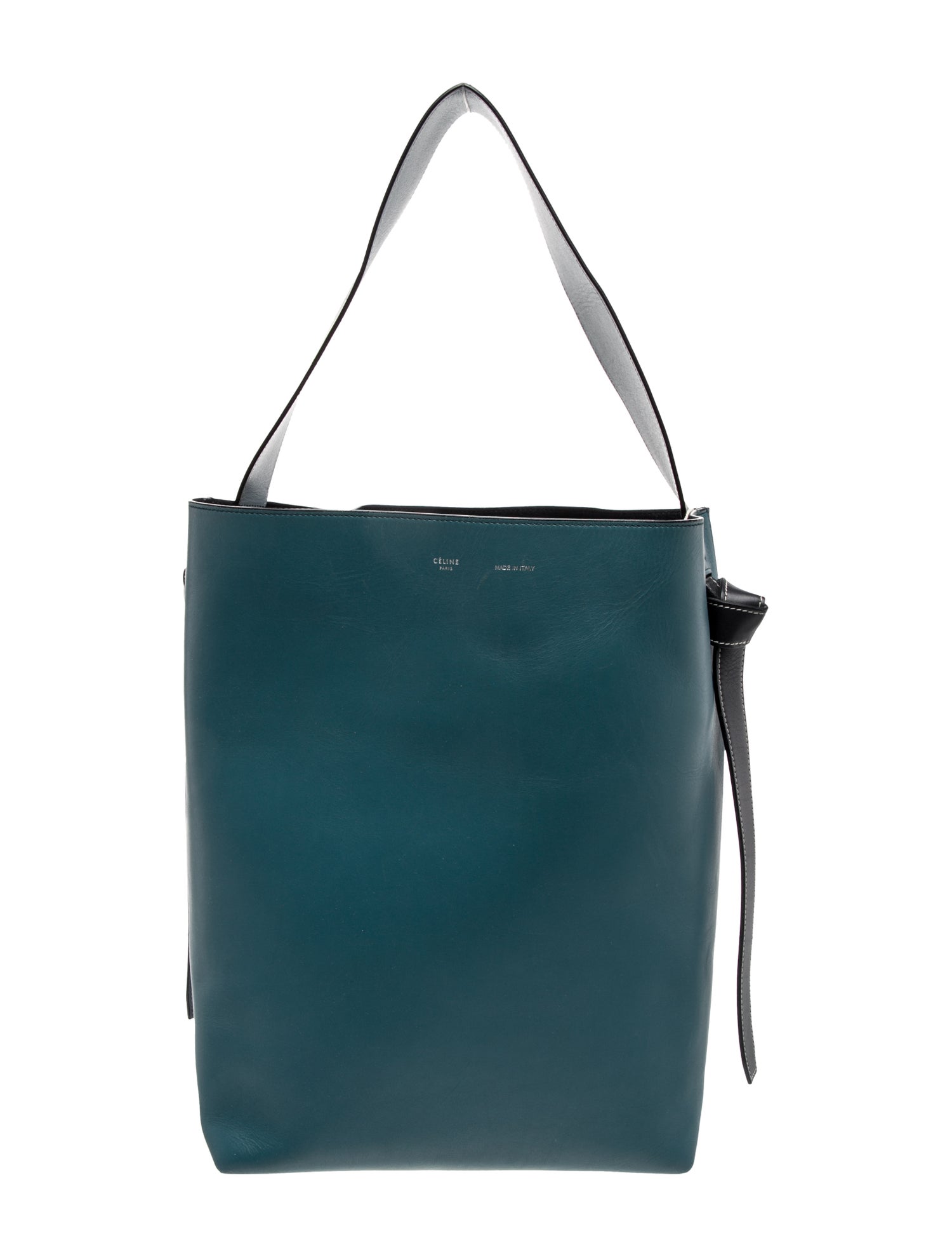 Celine Leather Twisted Cabas Small