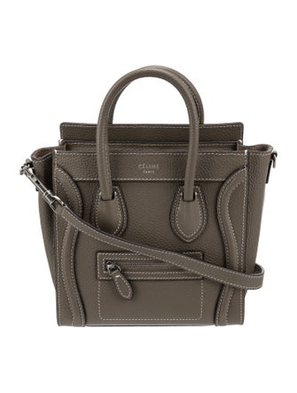 Celine Leather Luggage Nano