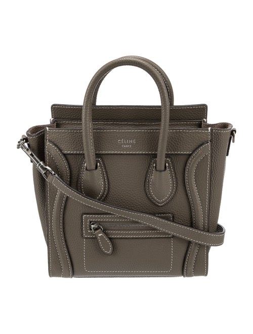 Celine Leather Luggage Nano
