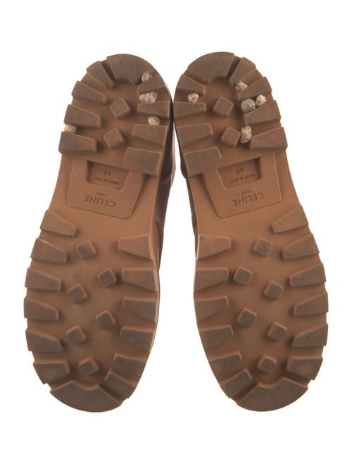 Celine Canvas Combat Boots