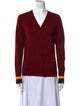 Celine Cashmere Colorblock Pattern Sweater