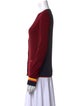 Celine Cashmere Colorblock Pattern Sweater