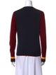 Celine Cashmere Colorblock Pattern Sweater